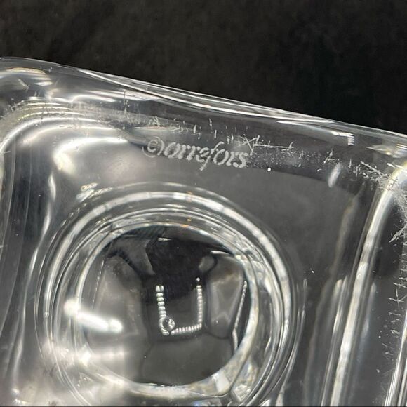 Vintage Orrefors Sweden Goran Warff  “Ice Cube” Crystal Votive Candle Holders - Picture 13 of 16